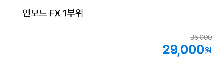 인모드 FX 1부위